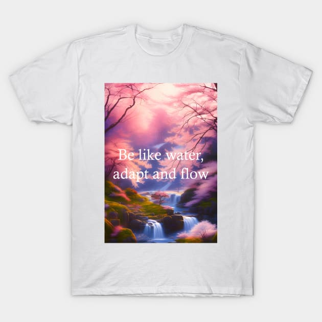 Be like water, adapt and flow T-Shirt by future_express